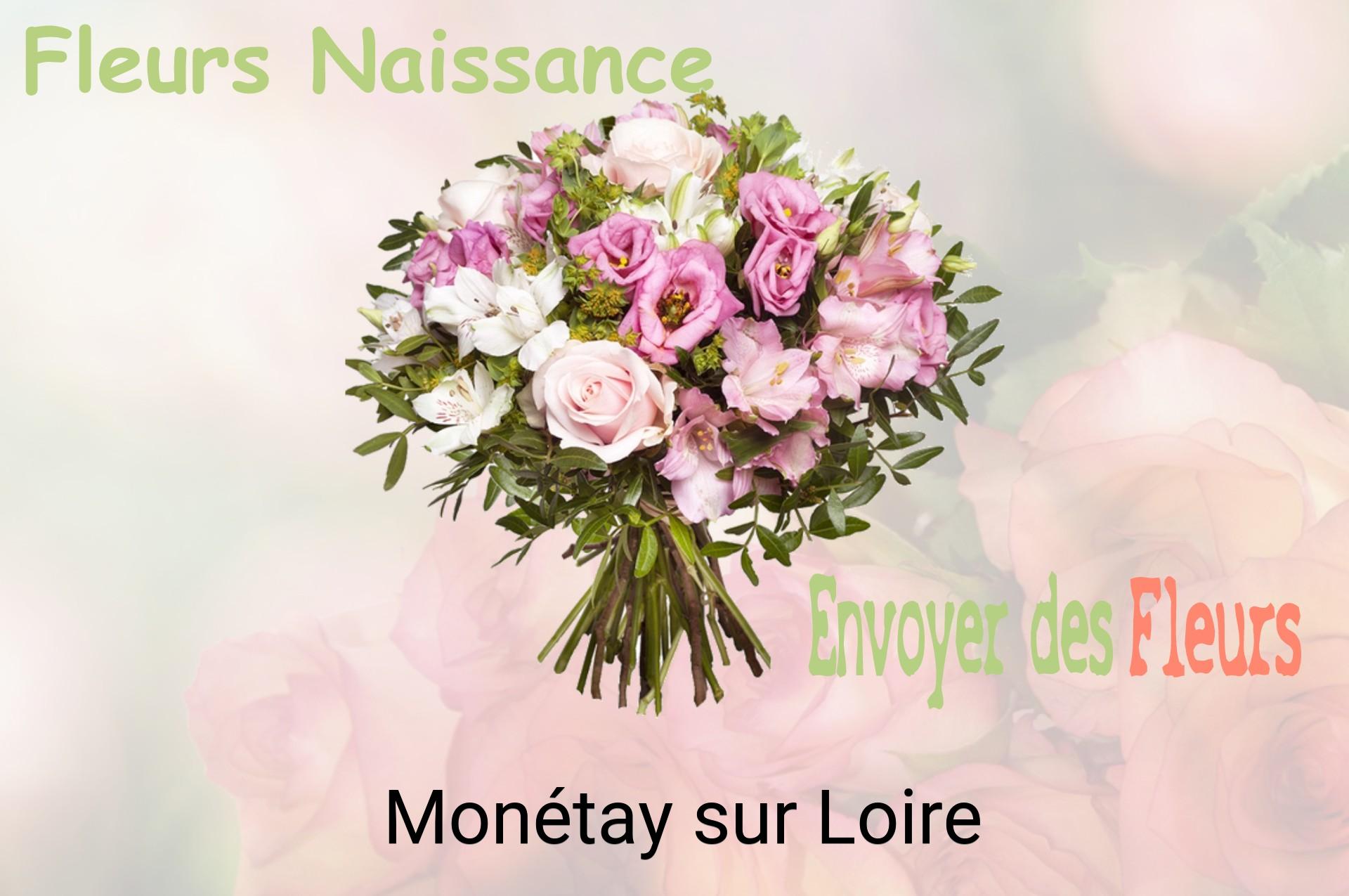 Bouquet de fleurs de naissance livré à Monétay-sur-Loire