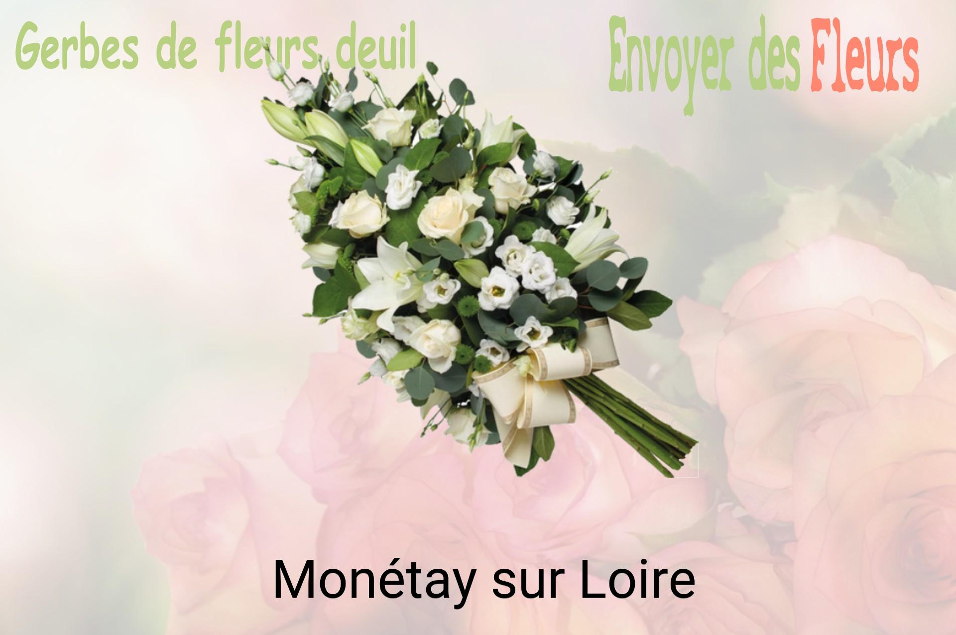 Gerbe de fleurs de deuil livrée à Monétay-sur-Loire